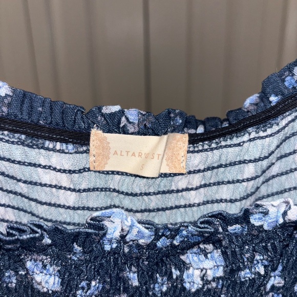 Altar’d state floral navy dress WITH POCKETS - Picture 4 of 5